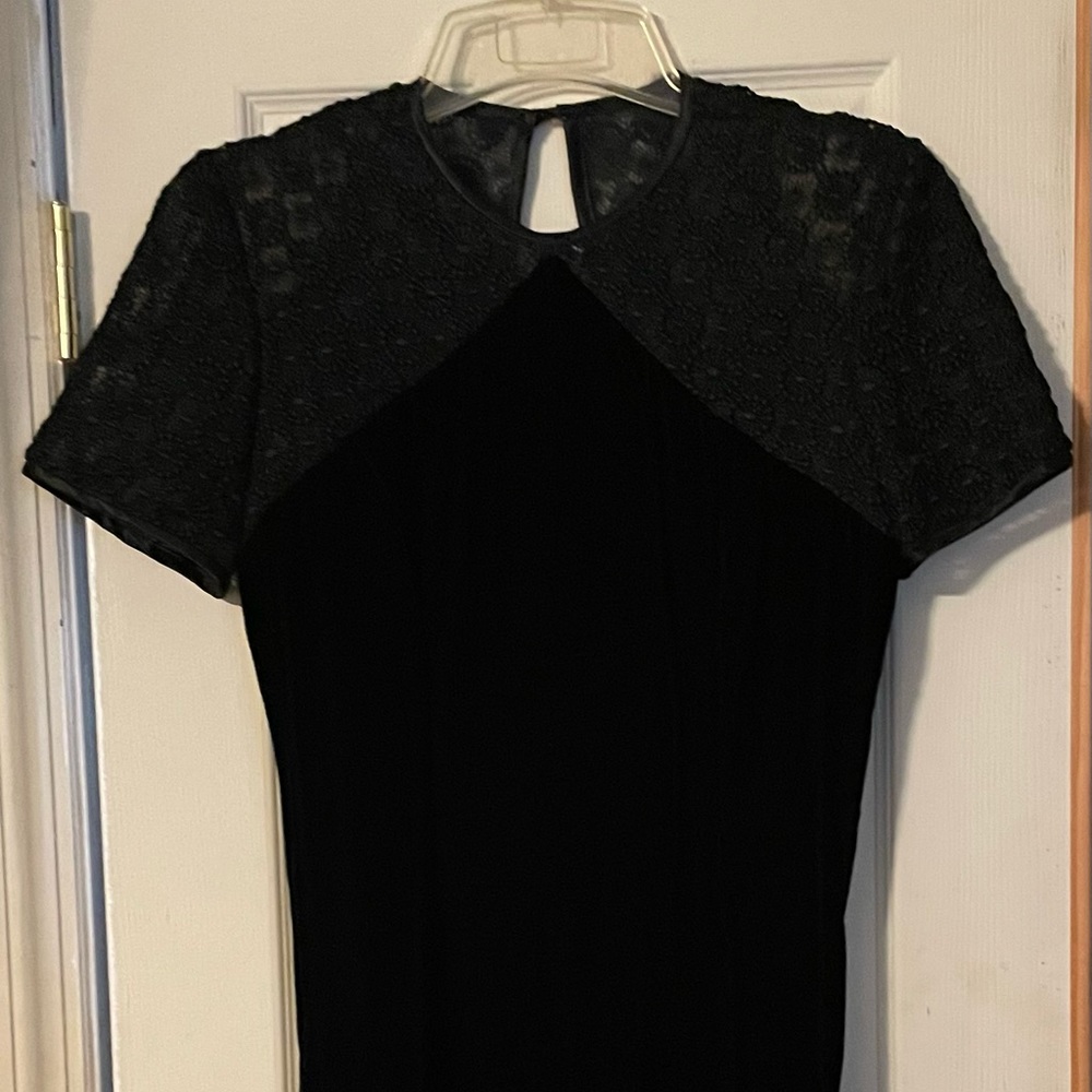 Beautiful black velvet gown